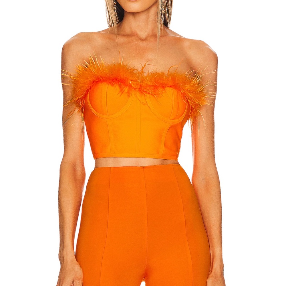 Ramona Bustier Top in Tangerine
superdown Revolve
